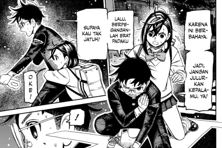 Lien Lire le Manga Dandadan Chapitre 220 en Français, Okarun sauve Momo